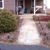 Before paver walkway