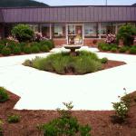 Courtyard with a fountain