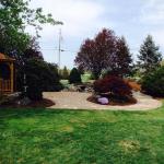 Wide view of the pondless waterfall.